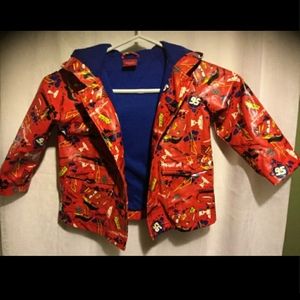 DISNEY Cars Rain Coat SZ 3T- Snap closures